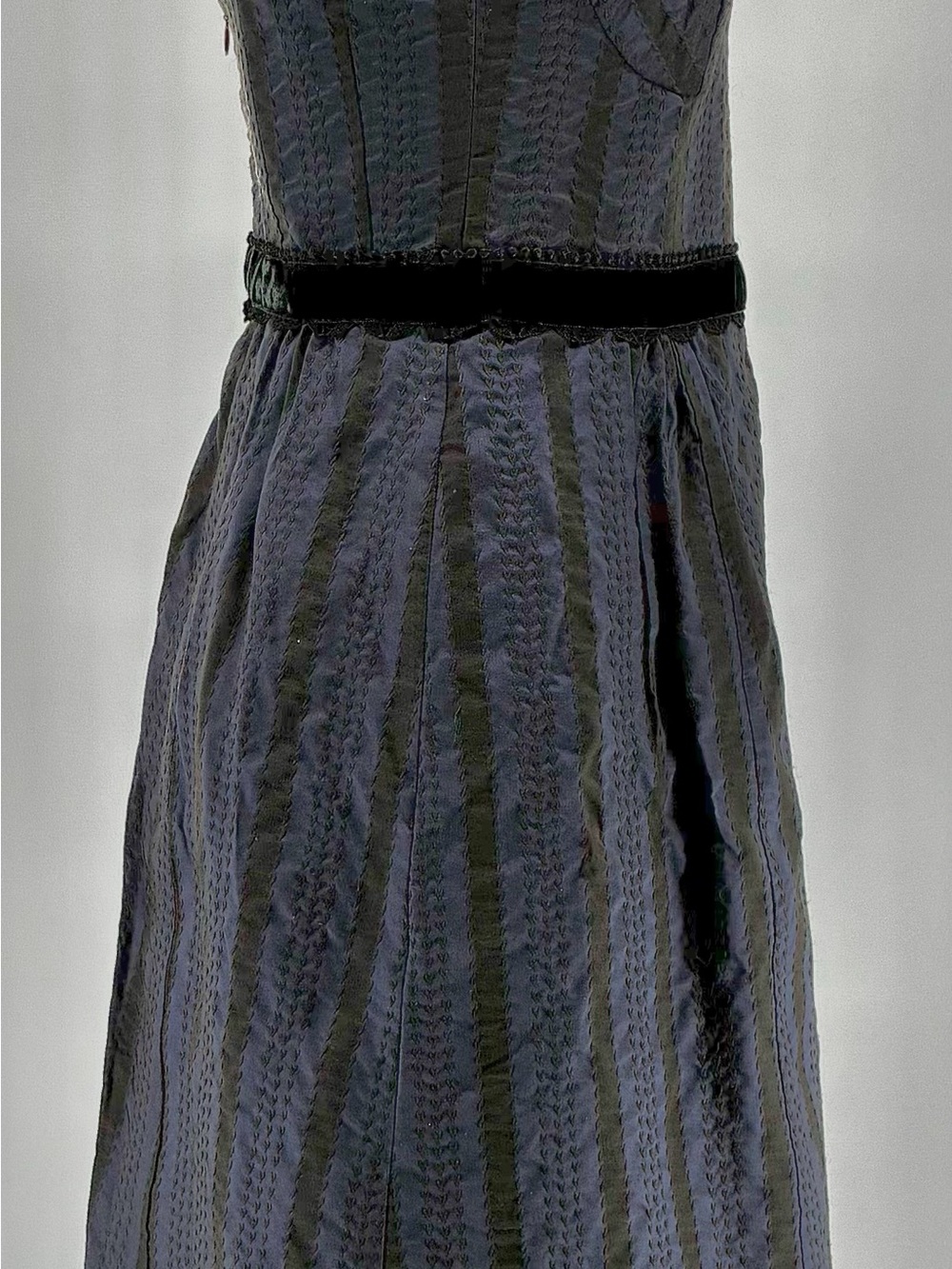 Women’s Vintage Nanette Lepore Bergdorf Goodman Stripped Silk Taffeta Dress 4 - Picture 6 of 16